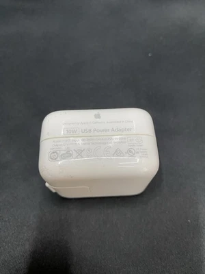 Adaptador de corriente USB original Apple 10W tipo A cargador de pared para iPhone y iPad probado Foto 1 de 2