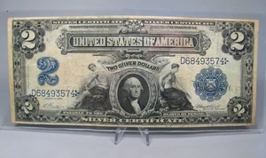 1899 US $2 Silver Certificate Large Bank Note. Fr.251 Vernon / Treat. - Picture 1 of 15