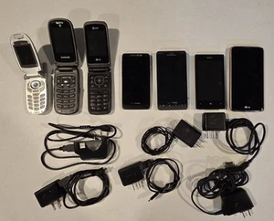Lot de 7 téléphones portables fonctionnels - marques et transporteurs mixtes - testés et fonctionnels - Photo 1 sur 4