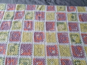 Granny Square Häkeldecke, Tagesdecke, Überwurf, 120 X 230 cm - Bild 1 von 7