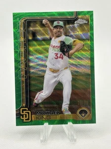 2025 Topps Chrome Michael King Green Wave Refractor /99 - Picture 1 of 2