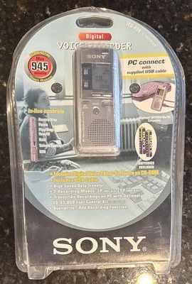 New Sealed Sony IC Recorder ICD-P28 Handheld Digital Voice Recorder - Image 1 of 3