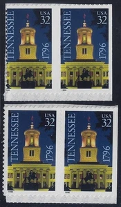 3071 - 32c Scarce Misperf / Diecut Shift Error / EFO Pair "Tennessee" Mint NH - Picture 1 of 1