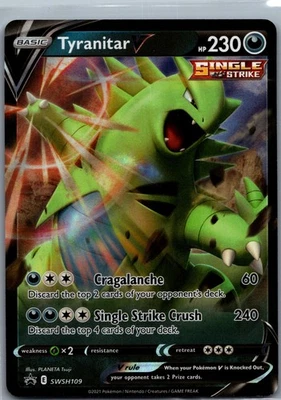 Tyranitar V - Holo Promo SWSH: Sword & Shield Promo Cards SWSH109 NM - Image 1 of 2