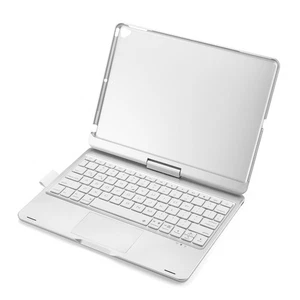 Silver 360° Rotatable BT Keyboard For Rechargeable Wireless Keyboard & Mouse SET - Zdjęcie 1 z 7