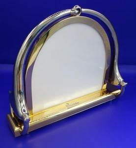 Vintage seltener Gucci Pferdegebiss Metall Bilderrahmen - Reiter Steigbügel Gold Silber - Bild 1 von 24
