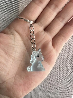 Glow In Dark Unicorn Keychain, Luminous Unicorn Keychain, Blue - Image 1 of 4