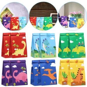Dinosaur Goodie Bags-24 Pcs Dinosaur Party Favors Candy Bags with Stickers - Picture 1 of 9