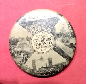 (Pgasteelers1) Toronto, Canadá 1920 Exposición Nacional Canadiense. Espejo tamaño 2" 🌠 - Imagen 1 de 3