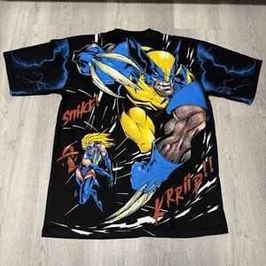 Wolverine X-Men Marvel AOP Modern Boot Single Stitch t-shirt sz XL Deadpool - Picture 1 of 7