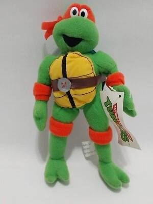 Figura de acción de peluche Mikey Teenage Mutant Ninja Turtles 2002 Toy Network 8 pulgadas TMNT Foto 1 de 4