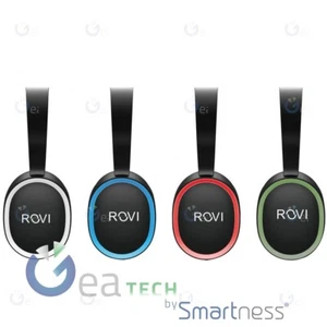 Rovi Stereo Headphones RH02BLK Wireless Planet Headphone Microphone Integrated - Picture 1 of 5