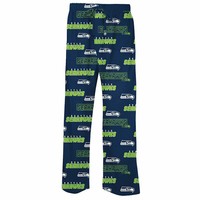NFL Men's Seattle Seahawks Slide Lounge Pajama Pants - Large