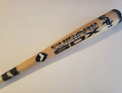 Chicago White Sox pinstripe 32"/32oz One Of Kind Custom Collectible Baseball Bat Cover