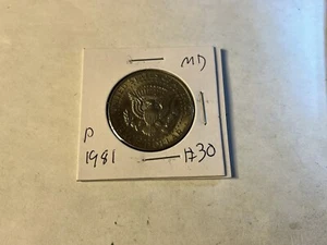 1981 P Kennedy Half Dollar 50 Cent Coin *RARE* Doubling #30 Whitesquirrelcoins - Picture 1 of 10