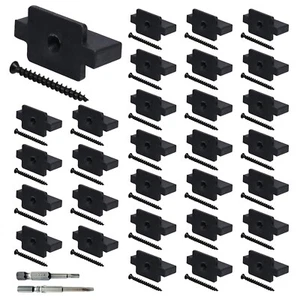 500 PIEZAS Sujetadores Ocultos Sujetador de Cubierta Clip Universal Nylon Clips Tableros de Cubierta - Imagen 1 de 10