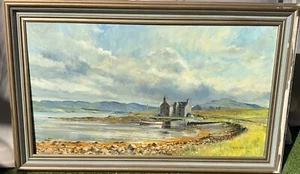 Original Öl auf Leinwand ""Ardmore House, Isle of Skye"" von David L. Roberts 1996 - Bild 1 von 14