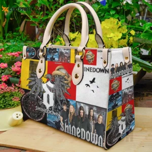 Personalized Shinedown Leather Handbag & Wallet, Shinedown Fan Gift Shoulder Bag - Picture 1 of 3