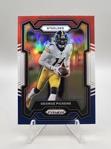 2023 Panini Prizm - Red White & Blue Prizm #248 George Pickens 💥 Steelers - Picture 1 of 2