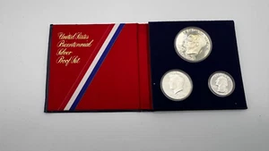 1976 Bicentennial US Mint 3 Münzen Silber Proof Set - Bild 1 von 9