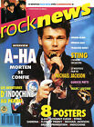 Magazine ROCK NEWS n°28,  A-HA, INDOCHINE, Michael JACKSON, Guesch PATTI, STING