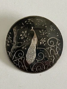 Vintage Broche En Argent 925 Signé - Imagen 1 de 4