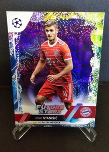 2022-23 Topps UCC Carnaval JOSIP STANISIC Purple Samba /15 #16 Bayern Munich - Picture 1 of 2