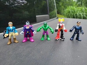 Figurine Imaginext - Lotto di 5 - Marvel Comics, DC Comics, Amelia Earhart - E1 - Foto 1 di 3