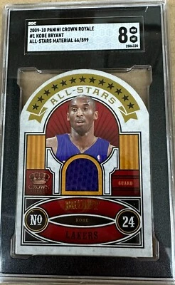 2009-10 Crown Royale - Kobe Bryant All-Stars Game Used Jersey #'d66/599 SGC 8 - Image 1 of 2