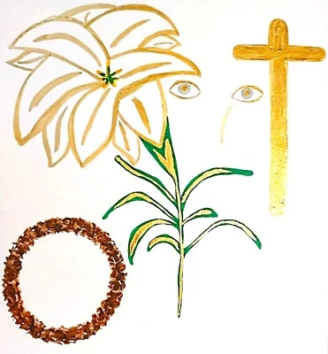 PINTURA, 'VIVA!', PAPEL A BORDO, ACUARELA, ACRÍLICO Y 24K METÁLICO, ENVÍO GRATUITO Foto 1 de 4