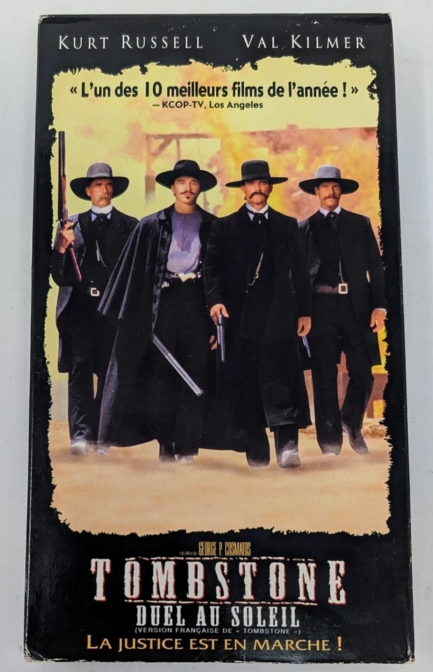 Tombstone - Duel au Soleil VHS (1993) - NTSC - French - VG/G (Tested) - Image 1 of 4