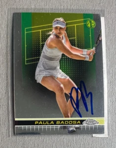 PAULA BADOSA tennis in-person signed autograph Topps Chrome - Picture 1 of 2