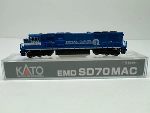 N Scale Kato Conrail SD70MAC Diesel Loco Train #176-6305 Conrail #4133 - Picture 1 of 12