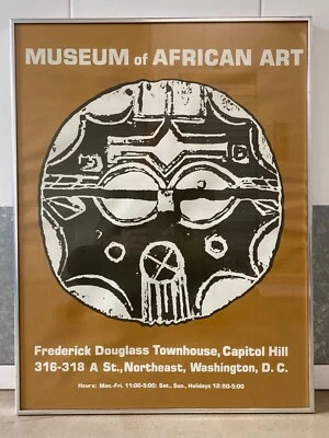 🔥 RARO Cartel de Exposición Museo Etnográfico Arte Tribal Africano Años 60 Foto 1 de 4