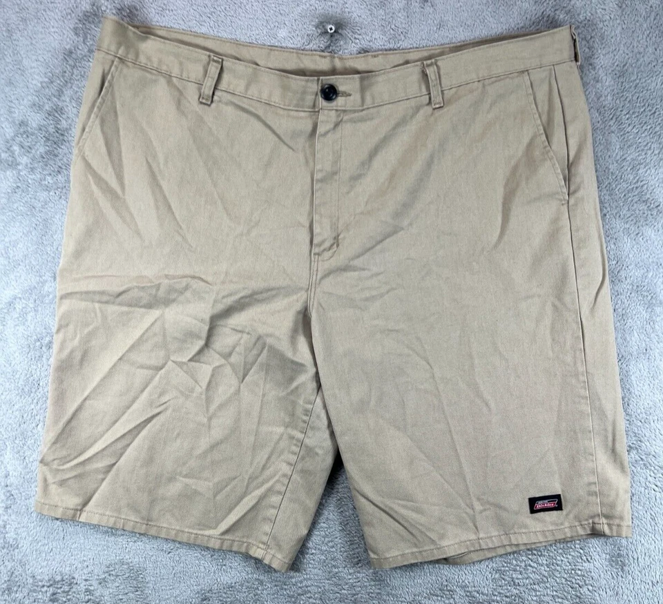 Pantalones Cortos de Trabajo Genuinos Dickies 13" Para Hombres 44 Caquis Utilidad Bolsillo Chino Marrón Plano Foto 1 de 4