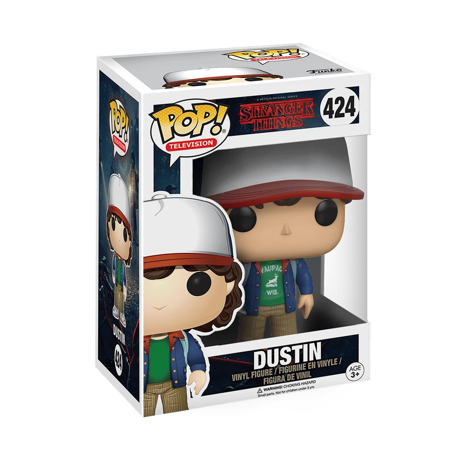 Funko Pop! Vinyl: Stranger Things - Dustin Henderson (w/ Compass) #424