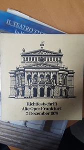 Richtfest Alte Oper Frankfurt Dec 7 1978 Vintage German BROCHURE - Imagen 1 de 1