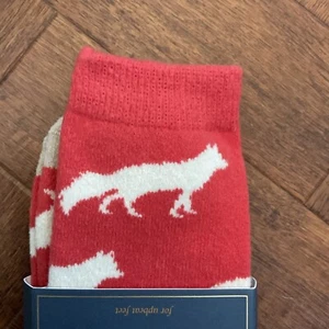 🌟Joules Amble Red Fox Icon Socks - One Size UK 4-8🌟 - Picture 1 of 4