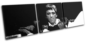 Scarface Al Pacino Movie Greats TREBLE Leinwand Wand Kunst Bild drucken - Bild 1 von 1