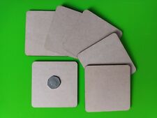 Coasters Wooden MDF Plain 10cm/100mm Craft Blanks SQUARE Shape DIY Tag table