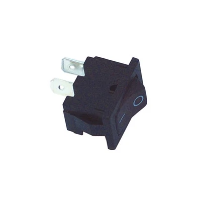 SYSTAFEX Netzschalter Universal Schalter Mini-Wippschalter 1 pol. 250V - 3A Schwarz