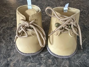 Build A Bear Workshop hellbraune Schnürstiefel Arbeitsstiefel Lederoptik - Bild 1 von 4