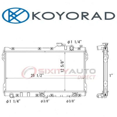 Koyorad Radiator for 1990-1997 Mazda Miata - Cooler Cooling Antifreeze fd Foto 1 de 4