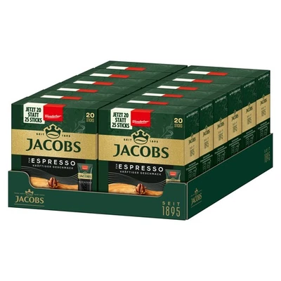 JACOBS Löskaffee Typ Espresso 12 x 20 Getränke Sticks löslicher Kaffee - Bild 1 von 4