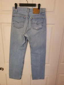 Vintage Levi's 501 Mens Fit 31x31 tag33x34 Blue Button Fly Jeans 90s Made In USA - Picture 1 of 13