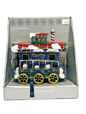 Raro Nuevo en Caja Navidad Express Hobo Tren Coche Medias Soporte Foto 1 de 4