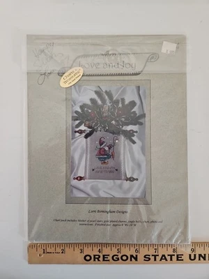 Lorri Birmingham Designs LOVE AND JOY Counted Cross-Stitch Pattern & Charms CCS - Image 1 of 4