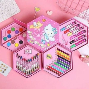 IGNAEX 46 Pcs Art Set, Art Box,Art Kit, Kids Painting Set for Kids (Ink Multicol - Picture 1 of 1