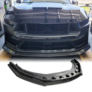 For Ford Mustang S650 Dark Horse 2024-2025 Carbon Fiber Front Bumper Lip Spoiler - Picture 1 of 12