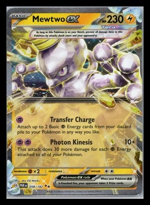 SV04: Paradox Rift #058/182 Mewtwo ex - Image 1 of 2